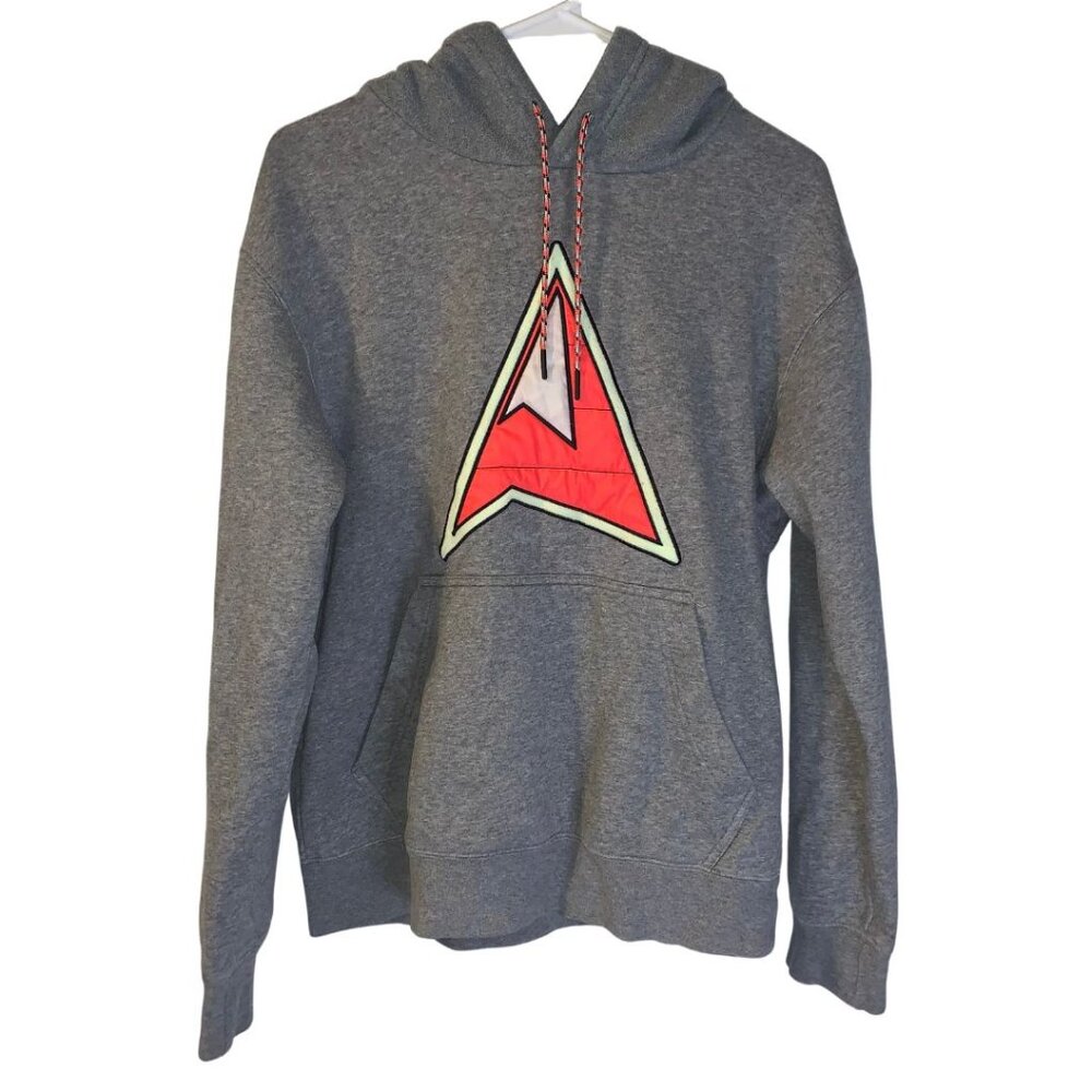 Nike Men's Jordan Mountainside Hoodie Size S Cozy Fleece Gray Athleisure Hiking